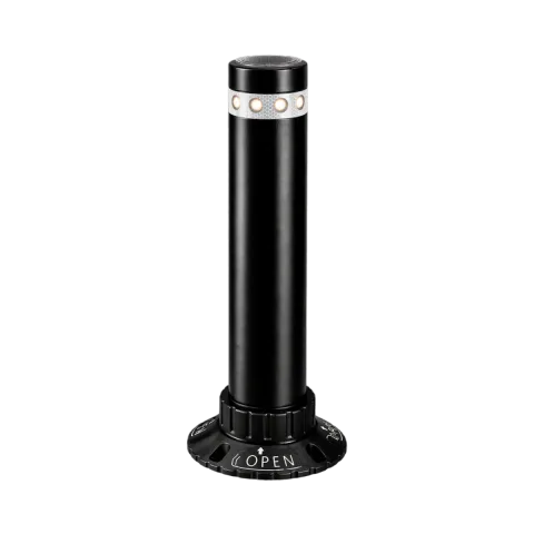 Bolardo quitapon metalico con LEDs solares BO-QP-90
