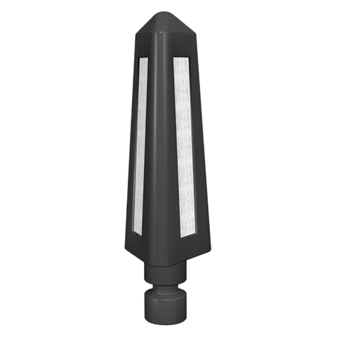 Bolardo triangular PT-70 de polimero con esqueleto tubular de acero