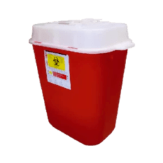 bote para residuos punzocortantes peligrosos biológico infecciosos PC13 color rojo