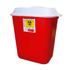 bote para residuos punzocortantes peligrosos biológico infecciosos PC30 color rojo