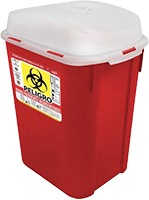 cesto 20 litros residuos punzocortantes rojo 8223 rpbi