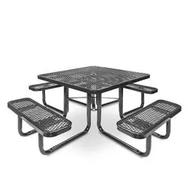 Mesa picnic metálica industrial modelo H2126 rectangular
