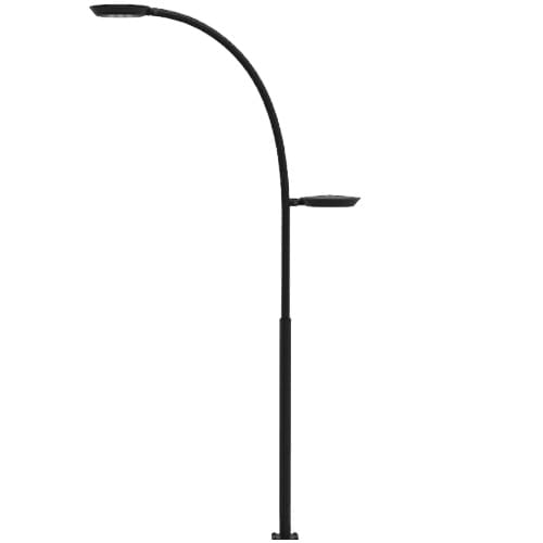 variacion poste vehicular y peatonal modelo barcelona