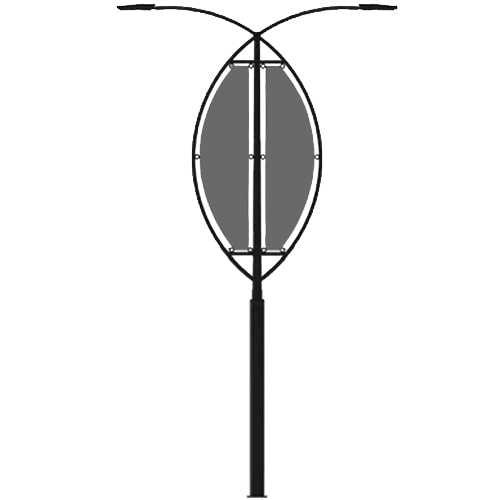 variacion brazo doble poste modelo kurve