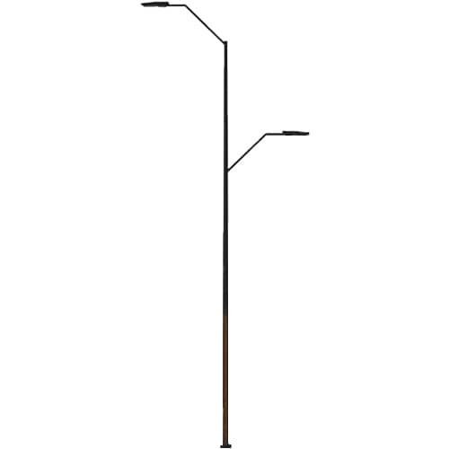 variacion brazo vehicular y peatonal poste modelo polanco