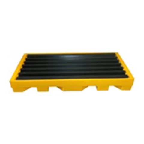 Plataforma antiderrame 2 tambos 200L con retencion 87 litros